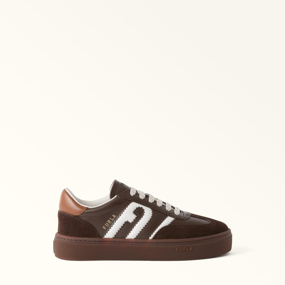 Furla Allegra Sneakers Cioccolato+Talco H+Cognac H - Furla