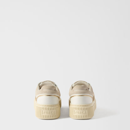 Furla Sky Sneakers Talco H+Color Light Gold+Naturale - Furla
