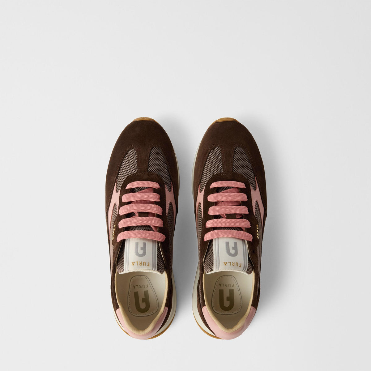 Furla Retro' Sneakers Cioccolato+Cloudy Pink - Furla