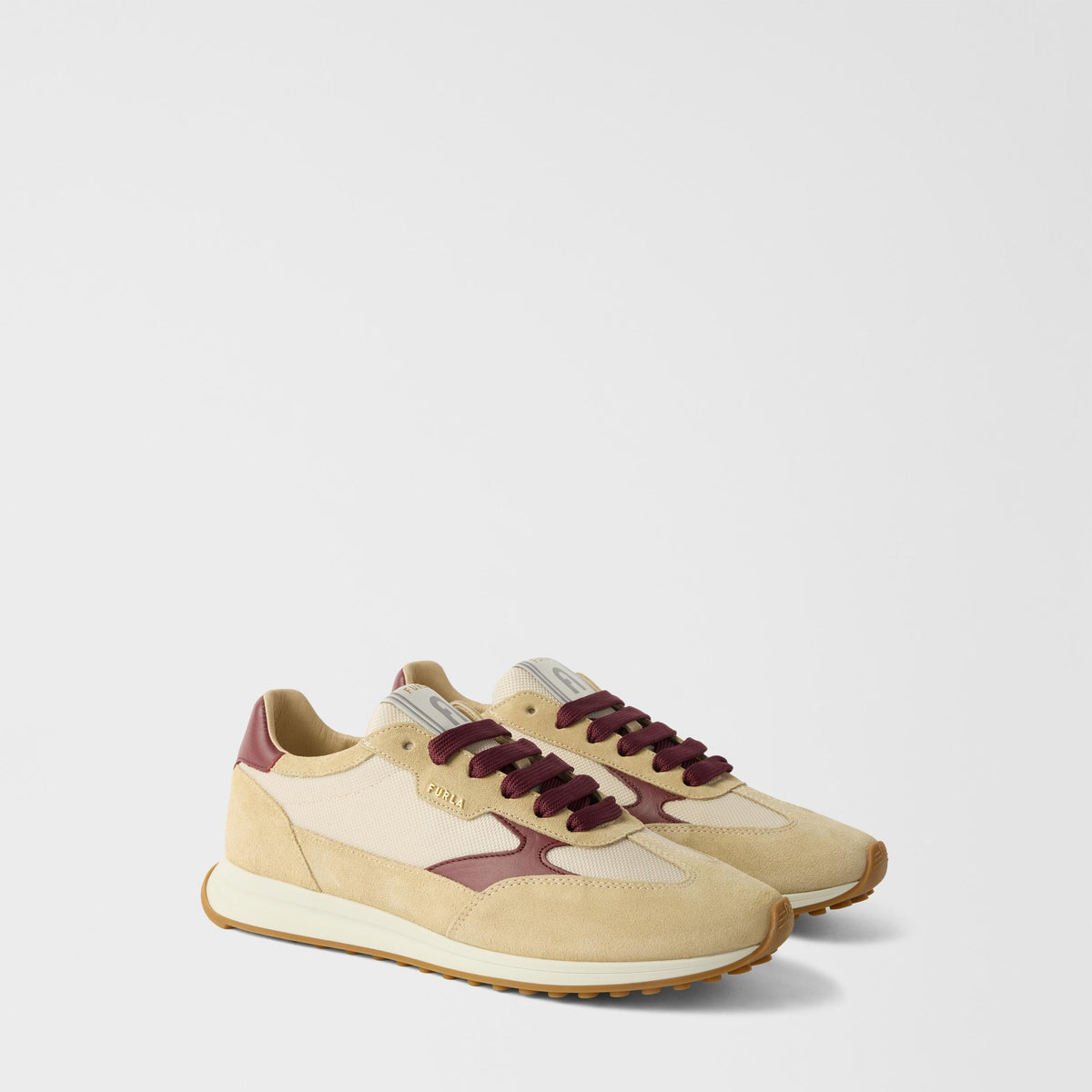 Furla Retro' Sneakers Butter+Off White+Red Apple - Furla