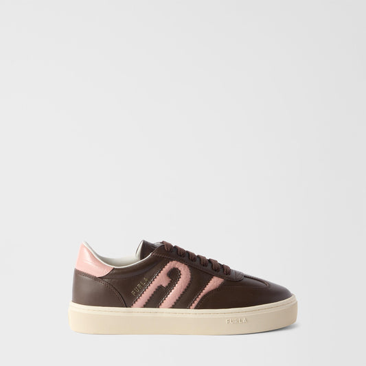 Furla Allegra Sneakers Cioccolato+Cloudy Pink - Furla