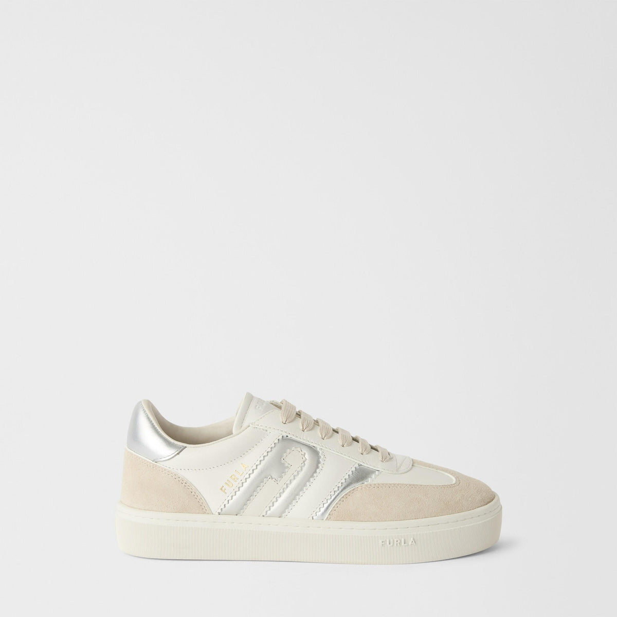 Furla Allegra Sneakers Talco H+Color Silver+Naturale - Furla