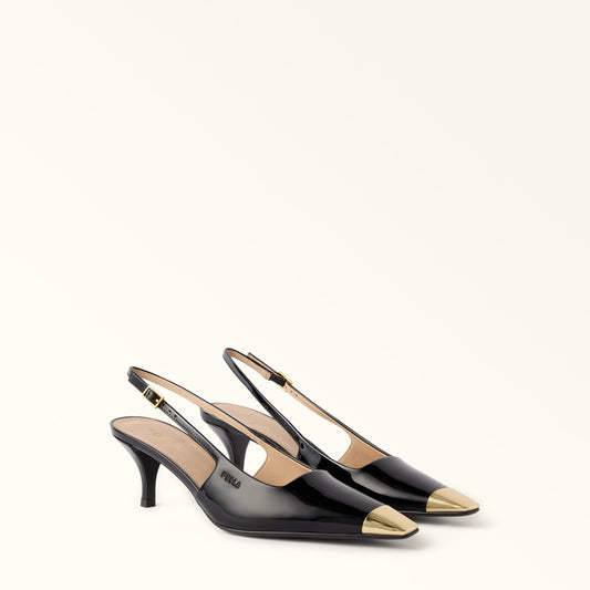 Furla Metal Slingback Nero - Furla