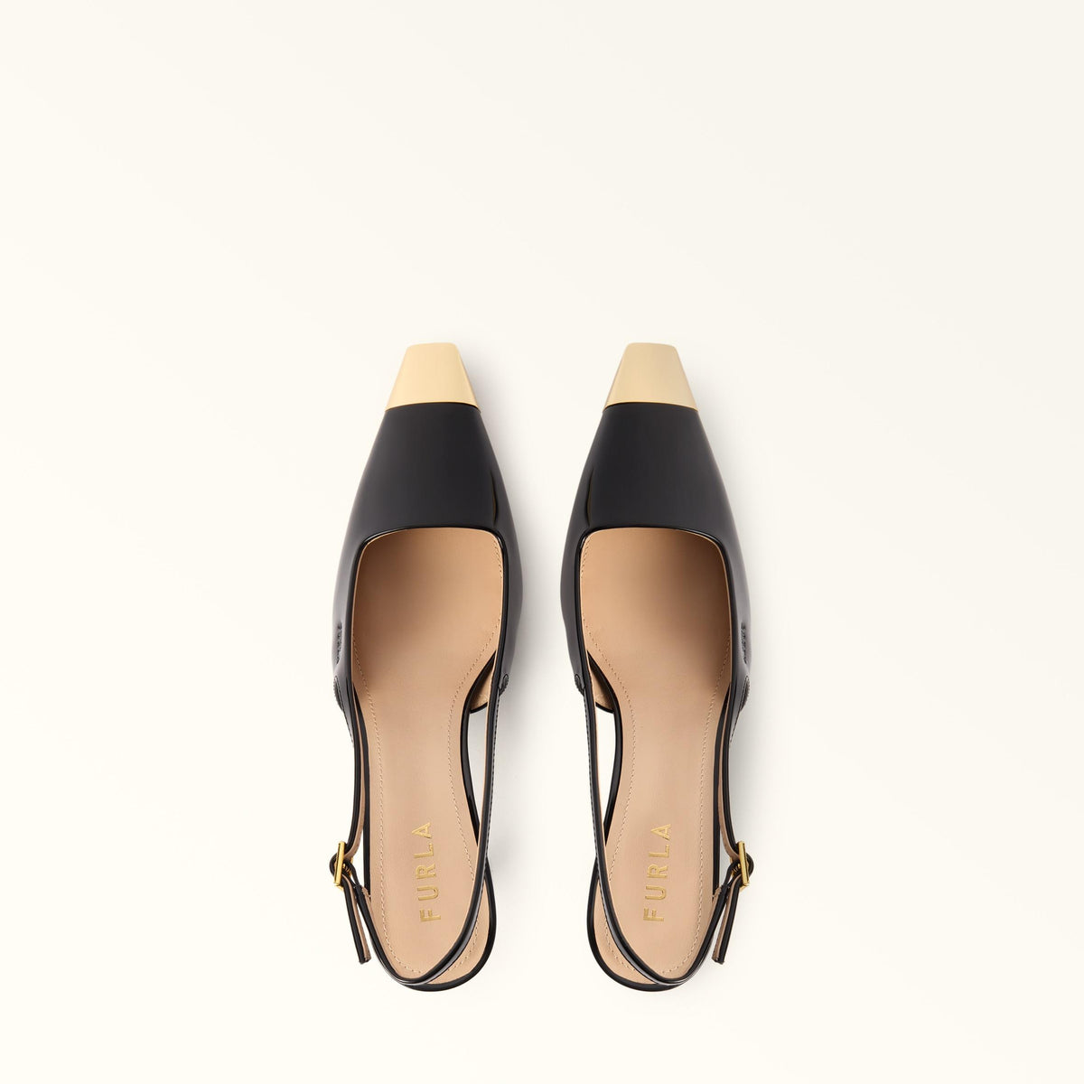 Furla Metal Slingback Nero - Furla