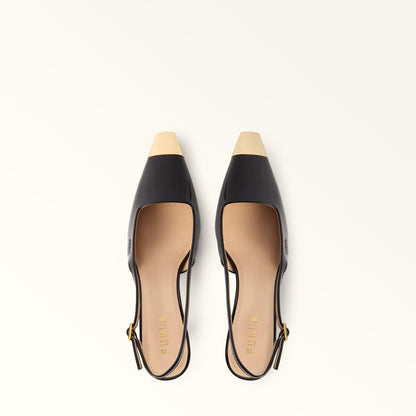 Furla Metal Slingback Nero - Furla