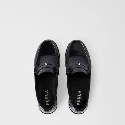 Furla College Loafers Nero - Furla