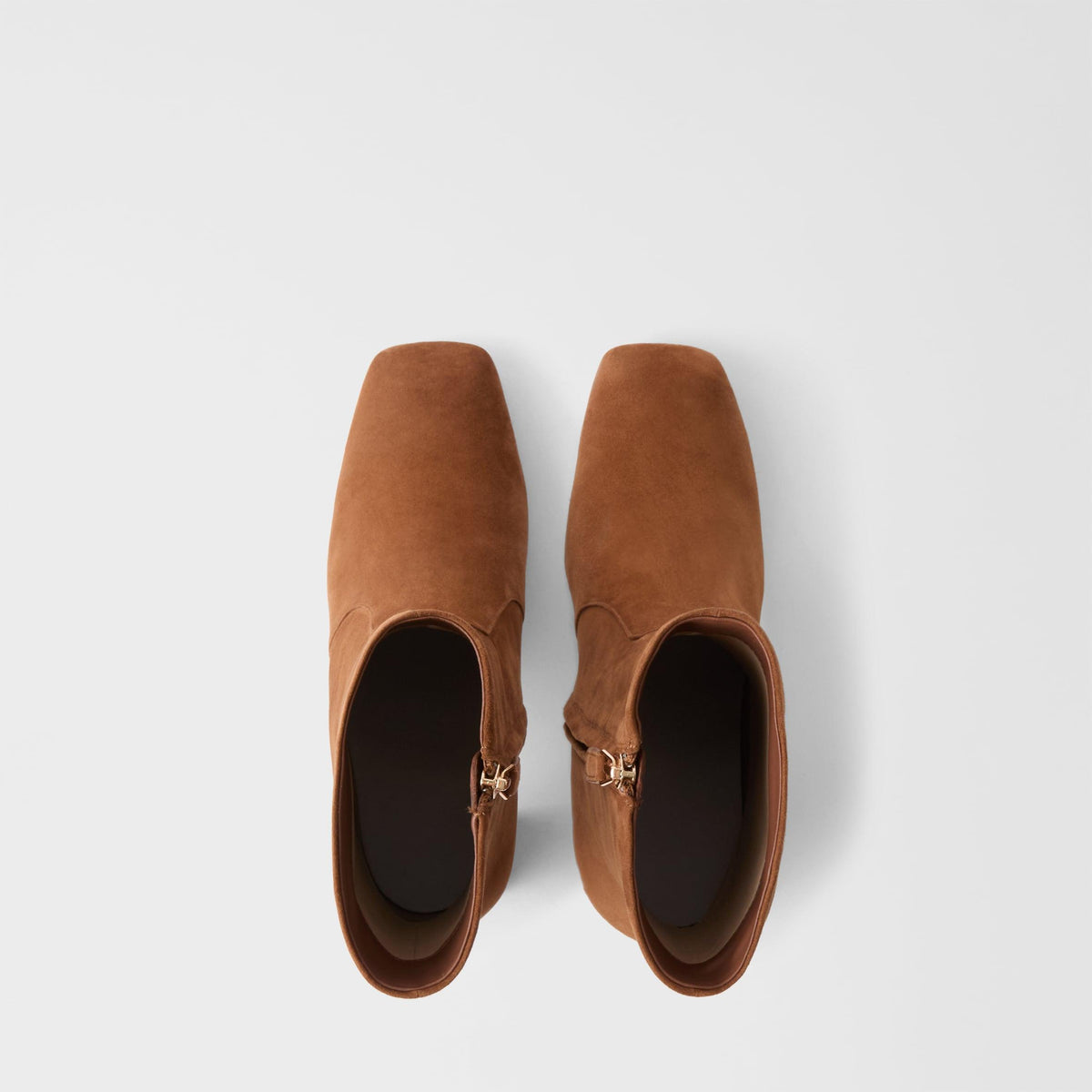 Furla Solid Ankle Boots Cognac H - Furla