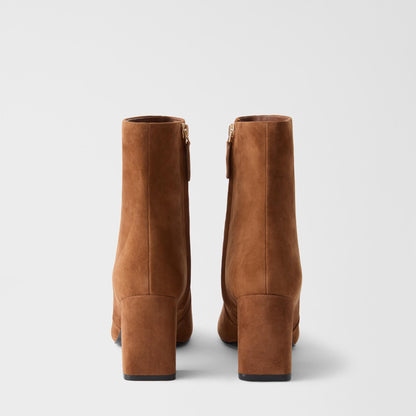 Furla Solid Ankle Boots Cognac H - Furla