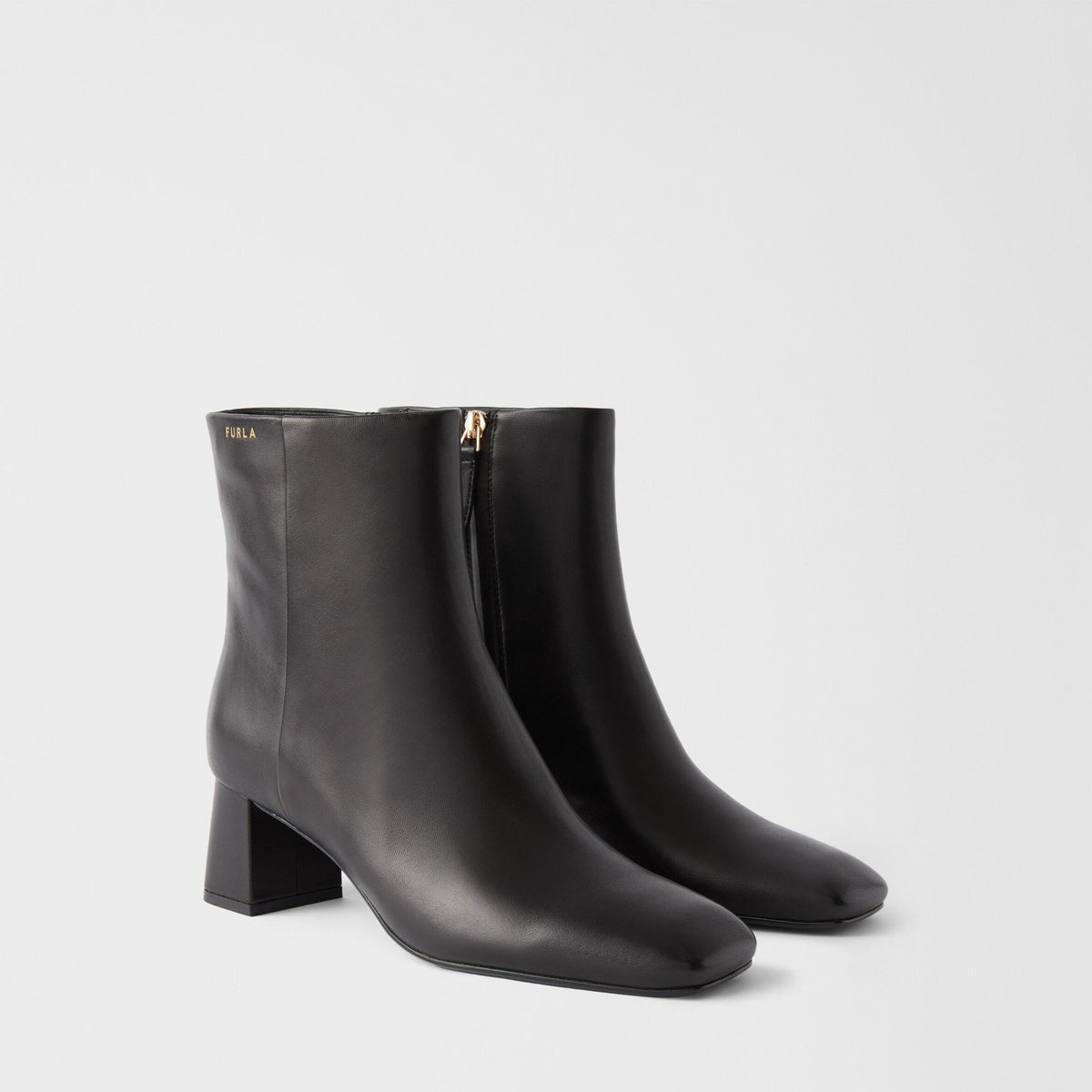 Furla Solid Ankle Boots Nero - Furla