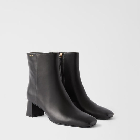 Furla Solid Ankle Boots Nero - Furla