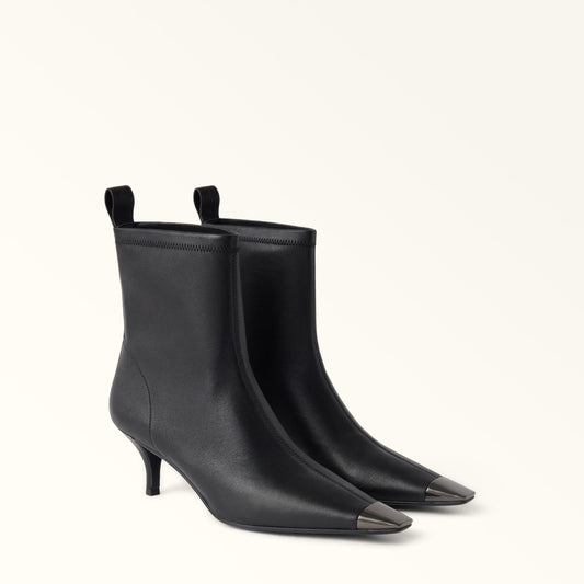 Furla Metal Ankle Boots Nero - Furla