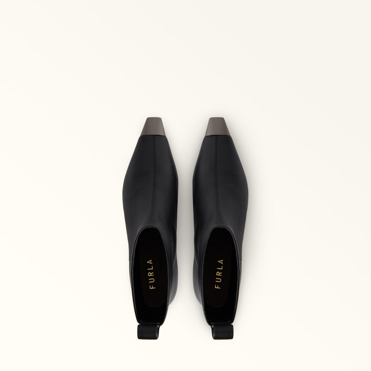 Furla Metal Ankle Boots Nero - Furla