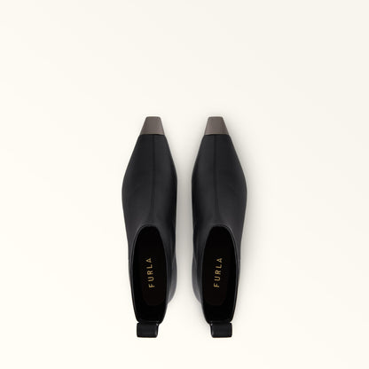 Furla Metal Ankle Boots Nero - Furla